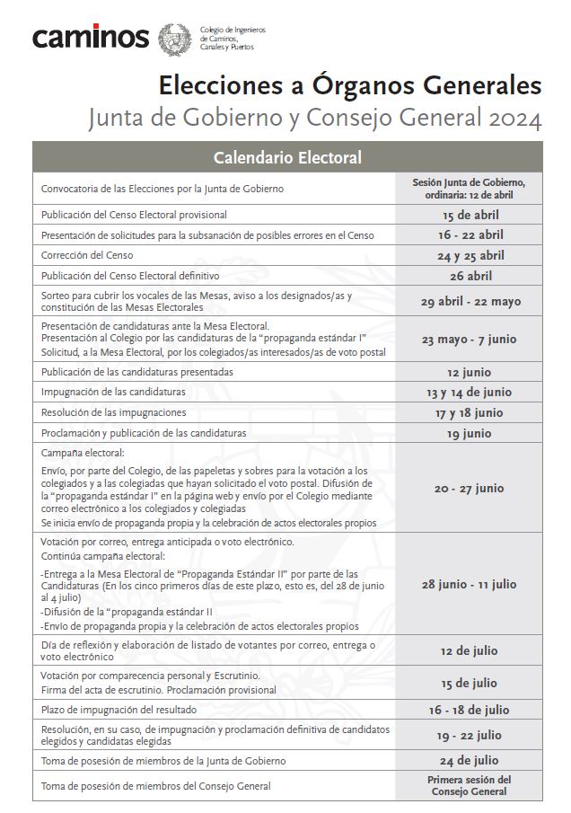 Calendario Electoral