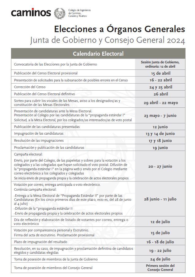 Calendario Electoral